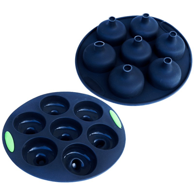 Tava de copt rotunda cu forme din silicon